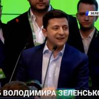 “Зараз не буде ніякого пафосу. Я просто хочу сказати!” – Перші слова Зеленського після оголошення результатів екзит-полу. Відео