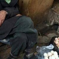 За скільки ти продаєш яйця? Старий продавець відповів, 2’25 грн за яйце, мадам. Вона сказала йому: “Я візьму 6 яєць за 10 грн, або я піду. ”