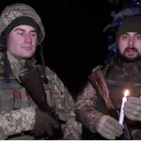 Відео. Зворушливе привітання українців з Різдвом від воїнів ЗСУ.